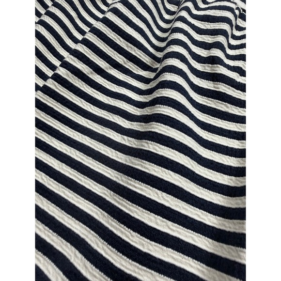 Zara Baby Dress‎ Girls Size 3-4 Navy Stripes A-Line Casual Stretch Short Sleeve - Picture 2 of 5